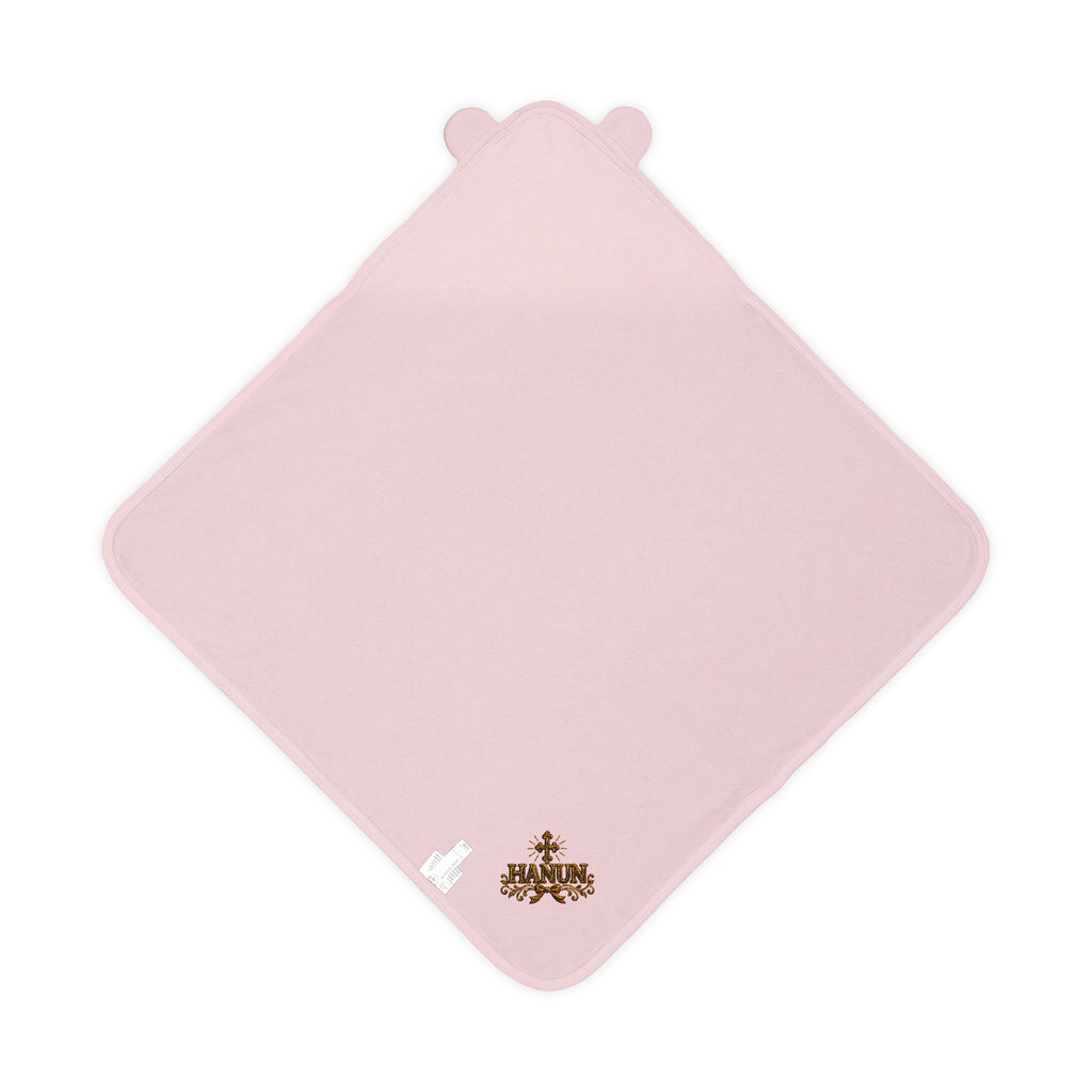 Baby Hooded Towel with Bear Ears and Embroidered Design