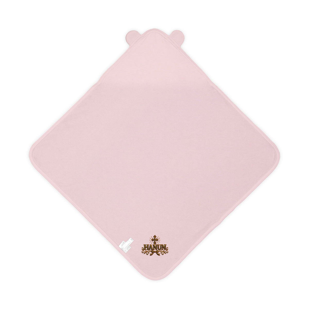 Baby Hooded Towel with Bear Ears and Embroidered Design