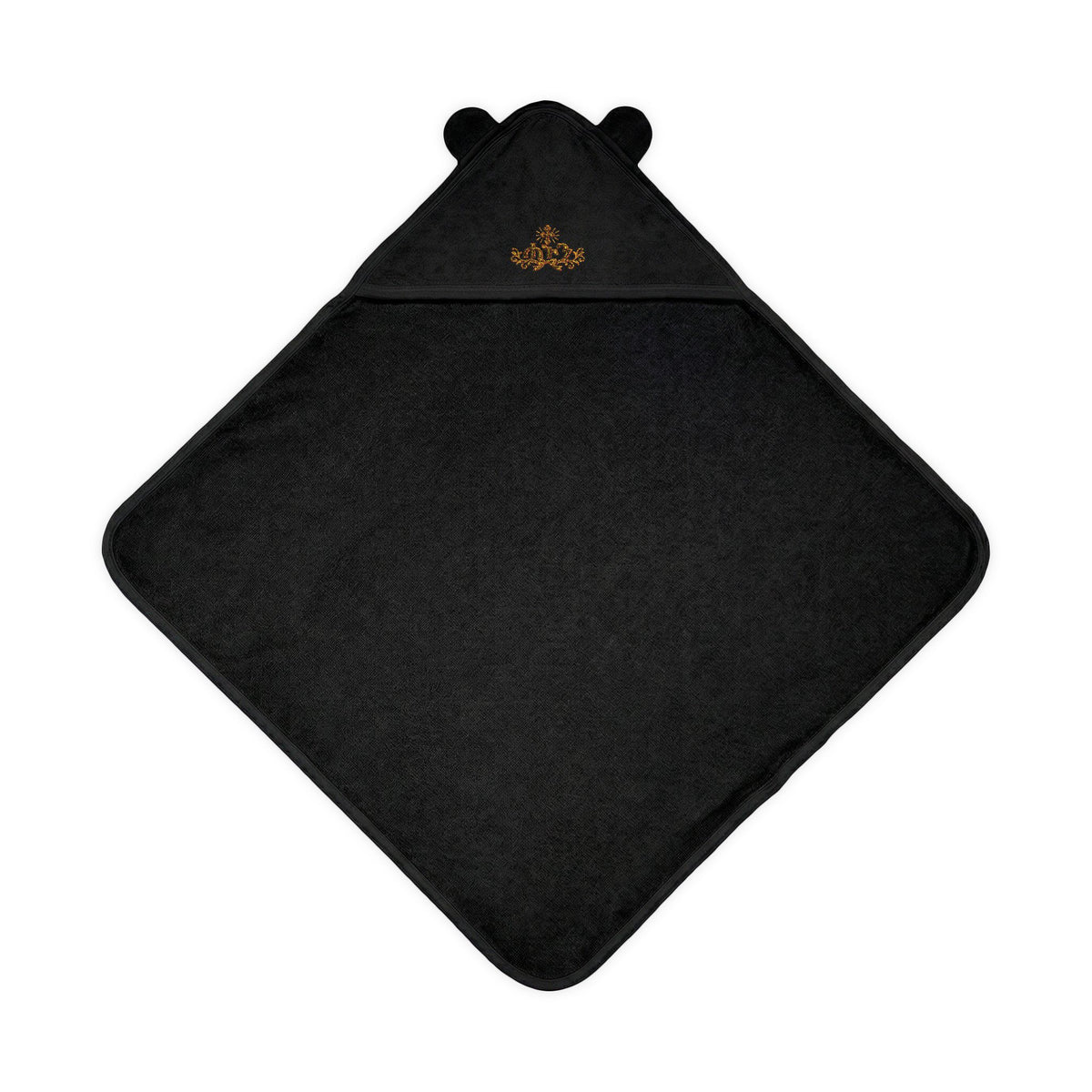Baby Hooded Towel with Bear Ears and Embroidered Design