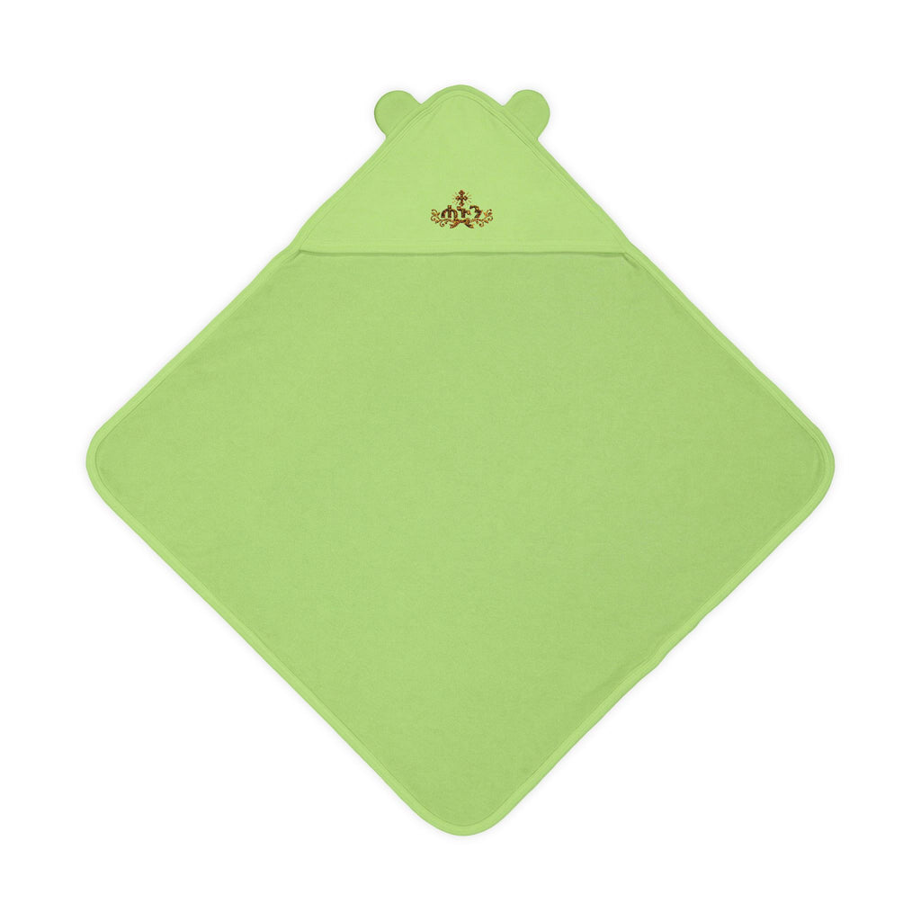 Baby Hooded Towel with Bear Ears and Embroidered Design
