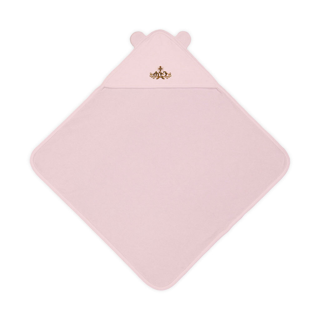 Baby Hooded Towel with Bear Ears and Embroidered Design