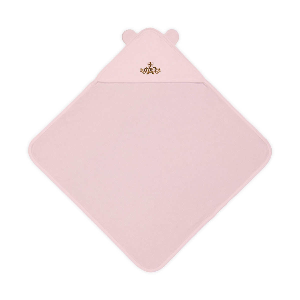 Baby Hooded Towel with Bear Ears and Embroidered Design