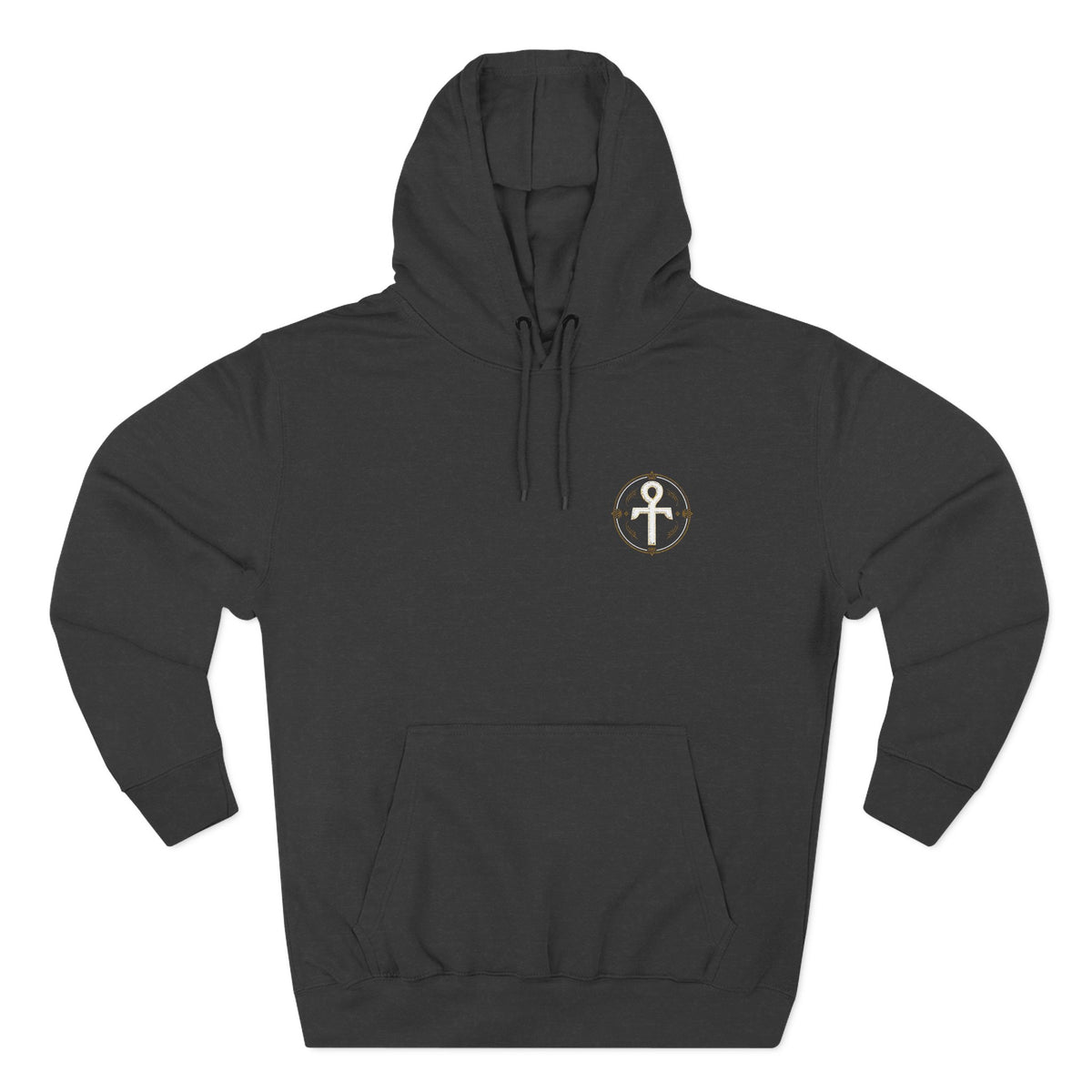 Minimalist White Fleece Hoodie