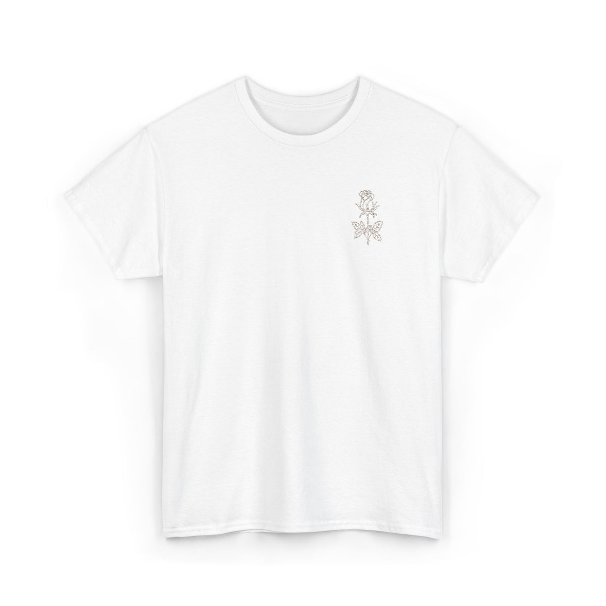 Minimalist Floral Sketch T-Shirt
